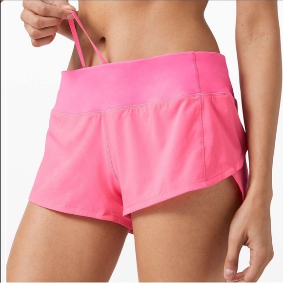prism pink lululemon shorts